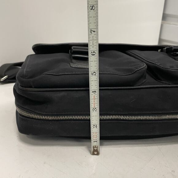 Coach Black Messenger No K15-6410 Thompson Briefcase Laptop Bag Canvas Leather - Picture 7 of 12